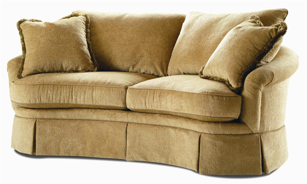 Century Elegance Curved Sofa with Skirted Base Find Your Furniture